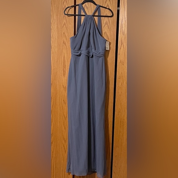 Jenny Packham Dresses & Skirts - Jenny Packham Charcoal Halter Maxi Dress